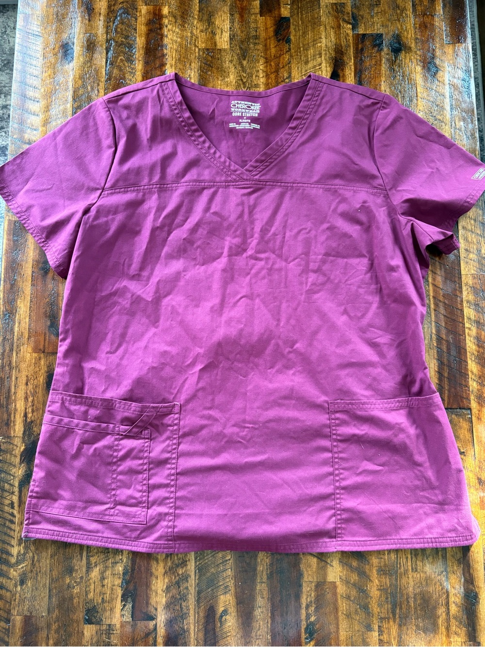Cherokee Women’s XL V-Neck Top in Plum